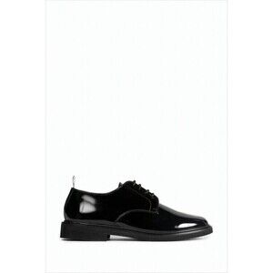 Thom Browne Polished Leather Dress Shoes With Classic Lace-Up Design - NWT